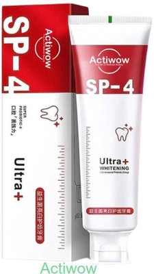 ACTIWOW SP4 Super Whitening Bamboo Charcoal Toothpaste for a Healthy Smile Toothpaste(40 g)