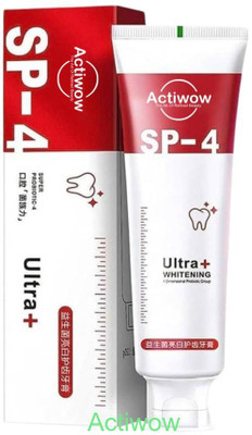 ACTIWOW SP-4 Whitening Bamboo Charcoal Toothpaste with Fresh Mint Toothpaste(40 g)