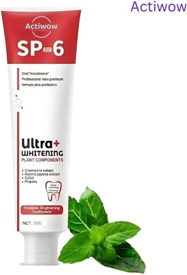 ACTIWOW SP6 Whitening Toothpaste for Whitening, Freshness & Care Toothpaste(40 g)