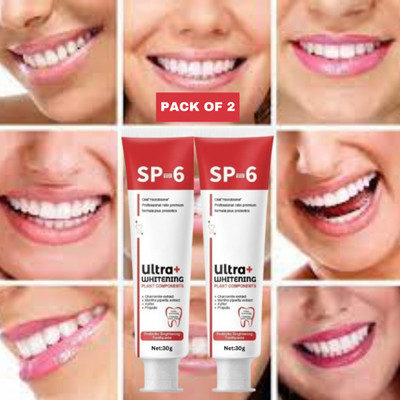 SIYDHA Sp6 Ultra Whitening Toothpaste Updated Of Sp-4 Pro Probiotic Tooth Paste {2pc} Toothpaste(60 g, Pack of 2)