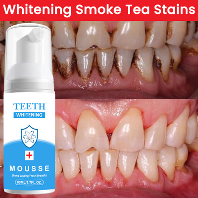 REGLET ORGANIC Teeths Whitening Foam Comprehensive Cleaning Brighten Teeth Remove Foam Toothpaste(60 ml)