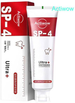 ACTIWOW SP4 Enamel Protecting Whitening Charcoal Toothpaste Toothpaste(40 g)