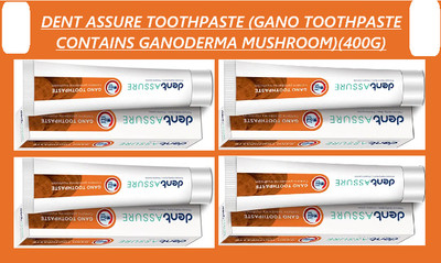 ASSURE Gano Toothpaste (Contains Ganoderma Mushroom ) _4pack Toothpaste(400 g, Pack of 4)