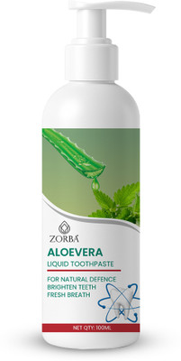 Zorba Aloevera Liquid Toothpaste Pack Of 1x1000ml Toothpaste(100 ml)