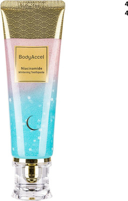 BODYACCEL Gentle Whitening Toothpaste – Enriched with Niacinamide for Healthy Gums Toothpaste(100 g)