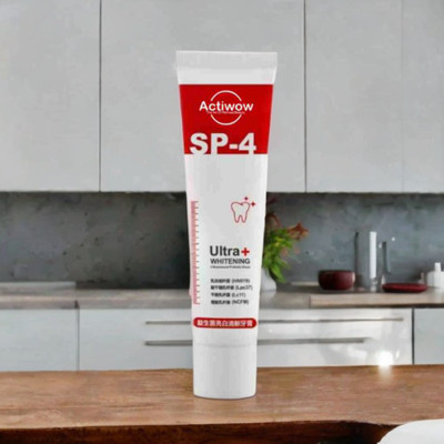 ACTIWOW SP4 Intensive Whitening Toothpaste for All-Day Fresh Breath and Stain Removal Toothpaste(40 g)