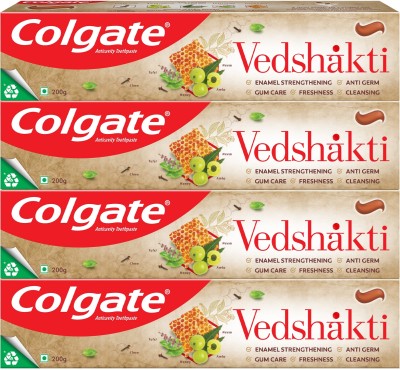 Colgate Vedshakti , Anti-Bacterial Paste for Whole Mouth Health (Combo Pack) Toothpaste(800 g, Pack of 4)