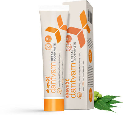 Akayu Dantvam Herbal Toothpaste | Sensitivity Guard | Strong Teeth & Healthy Gums Toothpaste(100 g)