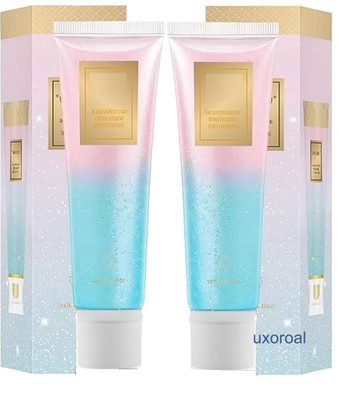 uxoroal Niacinamide Toothpaste 2-Pack for Whitening & Skin Protection Toothpaste(200 g, Pack of 2)