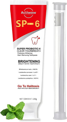 ACTIWOW SP-6 Brilliant Brightening & Stain Eliminator Toothpaste(40 g)