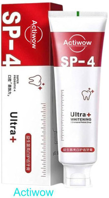 ACTIWOW SP-4 Charcoal Whitening with Mint & Gums Protection Toothpaste(40 g)