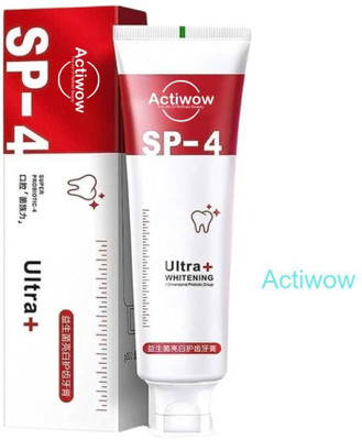 ACTIWOW SP-4 Whitening Bamboo Charcoal with Fresh Mint Flavor Toothpaste(40 g)