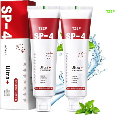 TZEP Sp 4 toothpaste with natural plant based formula Toothpaste(30 g, Pack of 2)