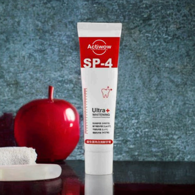 ACTIWOW SP4 Whitening Toothpaste for White Teeth and Fresh Breath in Mint Toothpaste(40 g)