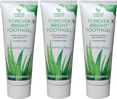 Forever Saints FOREVER BRIGHT ALOEVERA TOOTHGEL TOOTHPASTE SPARKLING TEETH MINT 390 GM Toothpaste(390 g)