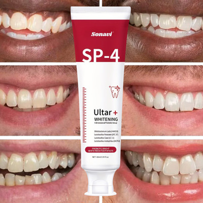 Sonavi Gentle Formula for a Radiant Smile Toothpaste-SP 4 Toothpaste Whitening Toothpaste(60 g)
