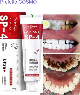 Prefetto COSMO SP-4 Toothpaste Dual Action Brightener 60g Toothpaste(60 g)