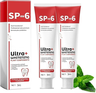 Kenkoderm SP 6 Whitening Prodigy Toothpaste: Teeth Ultra Care Brush Toothpaste(60 g, Pack of 2)