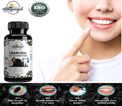 ABHIGAMYAH Natural Instant Teeth Whitening Charcoal Powder (50 g) PC 1(50 g)