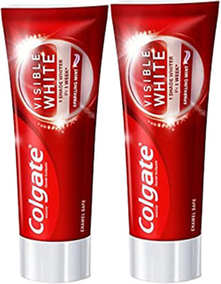 Colgate Visible White(100Gm Each) Toothpaste(200 g, Pack of 2)