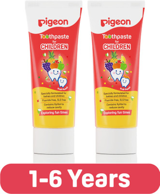Pigeon CHILDREN TOOTHPASTE FRUIT PUNCH, COMBO TOOTHPASTE Toothpaste(90 g, Pack of 2)