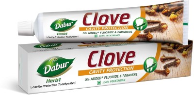 Dabur Herb'l Clove Cavity Protection No added Fluoride Fights Bacteria & Relieve Pain Toothpaste(201 g)