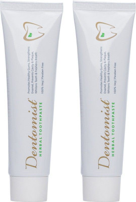Dentomist Herbal Toothpaste (100g)- Pack of 2 Toothpaste(200 g, Pack of 2)