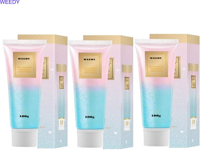 WEEDY 3 Tube Herbal Whitening Combo – Niacinamide Toothpaste(300 g, Pack of 3)