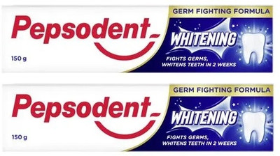 PEPSODENT WHITENING GERM FIGHTNING FORMULA TOOTHPASTE Toothpaste Toothpaste(300 g, Pack of 2)