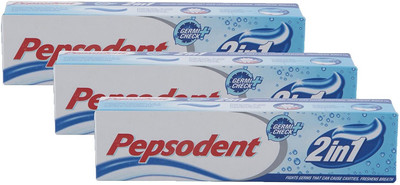 PEPSODENT 2IN1 FRESH BREATH,FIGHT GERMS | TOOTHPASTE (140ML X 3U) Toothpaste(420 ml, Pack of 3)