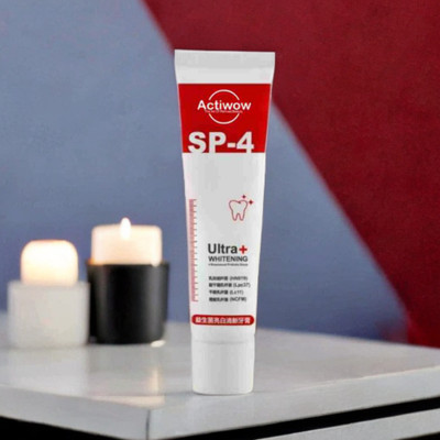 ACTIWOW SP4 Whitening Paste for Bright Teeth and Fresh Breath with Minty Flavor Toothpaste(40 g)