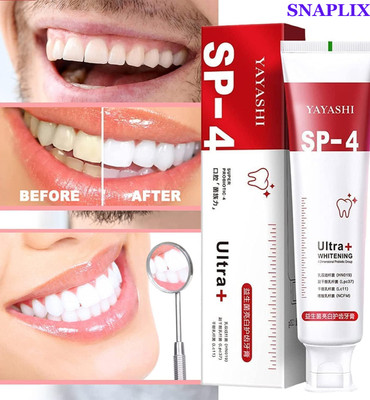 Snaplix Sp4 Ultra Whitening – Dazzling White Results With Every Brush, Every Time Toothpaste(30 g)