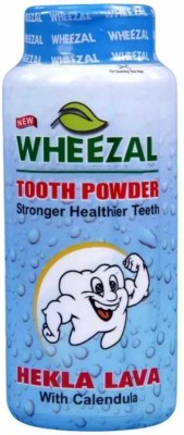 WHEEZAL HEKLA LAVA TOOTH POWDER for Stronger Healthier Teeth (Pack of 6X 100g)(100 g, Pack of 6)