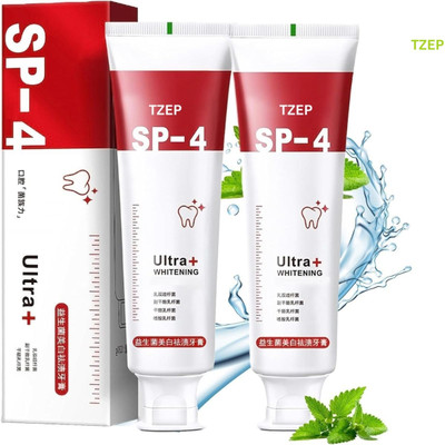 TZEP Sp 4 toothpaste for strong white teeth naturally Toothpaste(30 g, Pack of 2)