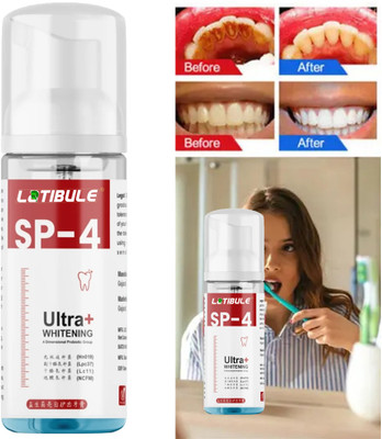 Latibule Ultra + Teeth Whitening Foam Teeth Stain Removal Freash Breath Toothpaste(60 ml)