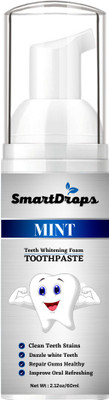 smartdrops Whitening toothpaste to remove stains, mousse, foam teeth, refreshing Toothpaste(60 ml)