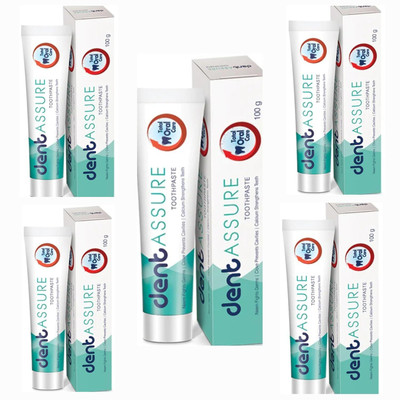 Rastic Assure Nutritions With Neem, Tulsi, Pudina Toothpaste Toothpaste(500 g, Pack of 5)