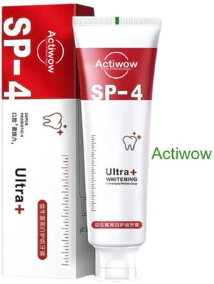 ACTIWOW SP4 Total Whitening Bamboo Charcoal Toothpaste for Stronger Teeth Toothpaste(40 g)