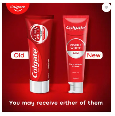 Colgate Visible White Toothpaste, Teeth Whitening Starts (200g + 40g) Toothpaste(240 g)