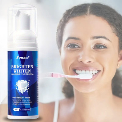 Sonavi BrightSmile & Stain Removal Foam Toothpaste(60 ml)