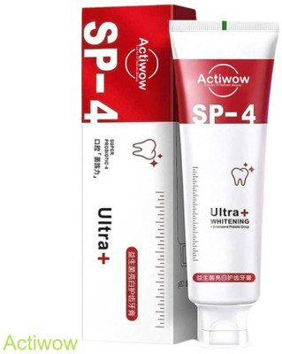 ACTIWOW SP4 Whitening & Sensitivity Relief Bamboo Charcoal Toothpaste A01 Toothpaste(40 g)