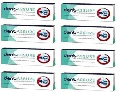 ASSURE Extra Whitening Toothpaste | Anti-Cavity, Fresh Breath & Stain Removal Formula Toothpaste(800 g, Pack of 8)