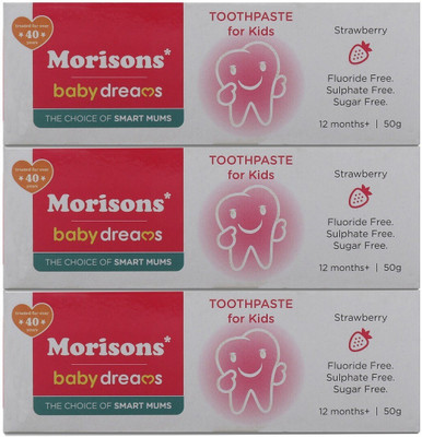 Morisons Baby Dreams Kids Toothpaste Combo - Pack of 3 Toothpaste(150 g, Pack of 3)