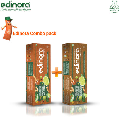 Edinora Completely Ayurvedic SLS free Toothpaste(180 g, Pack of 2)