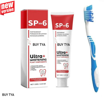 Buy TYA SP6 Ultra Whitening Toothpaste (30g) and Toothbrush – Smile with Confidence Toothpaste(30 g, Pack of 2)