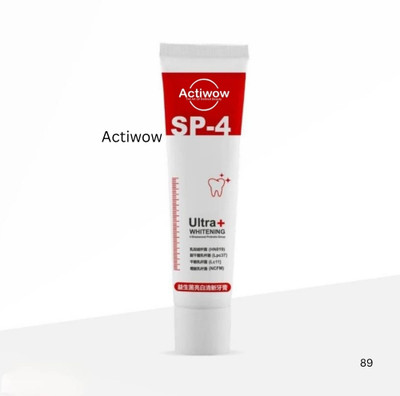 ACTIWOW SP4 Smile Detox Herbal Charcoal Blend Toothpaste(50 g)