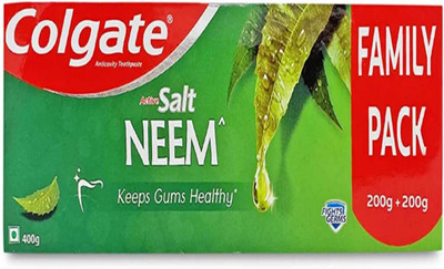 Colgate Active Salt Neem & keeps gums healthy & family pack Toothpaste(400 g)