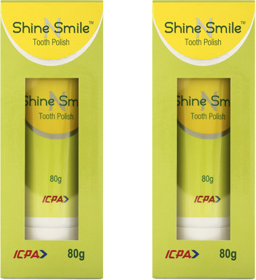 ICPA Shine N Smile Tooth Polish (Pack of 2) Toothpaste(80 g, Pack of 2)