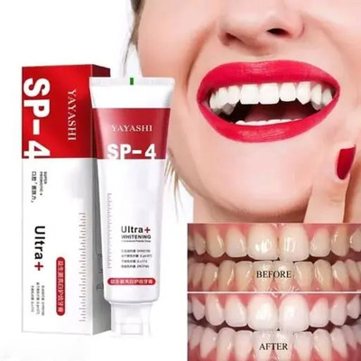 KRIVETY SP 4 Intensive Teeth Ultra Whitening formula for stain removal Toothpaste Toothpaste(30 g)
