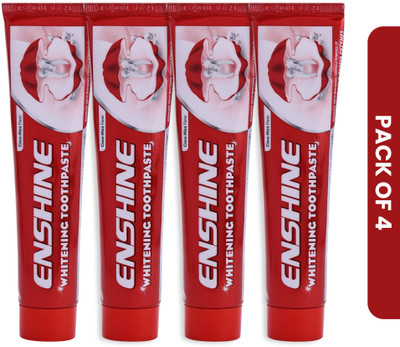 Enshine Whitening Toothpaste Removes Stain Promotes Bright and Healthy Smile Toothpaste(400 g, Pack of 4)